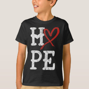 Camiseta Sensibilização Mês Esperança Vintage Saúde Cardíac