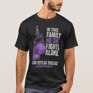 Camiseta Sensibilização Mês para a Doença de Refluxo Ácido