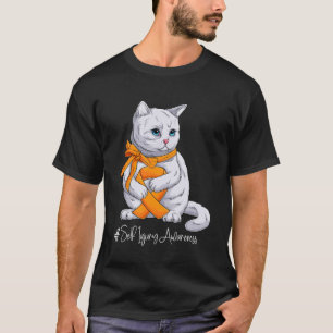 Camiseta Sensibilização Mês para o Friso Laranja Gato