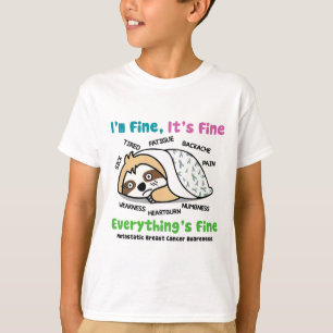 Camiseta Sensibilização Metastática do Cancer da Mama Estou