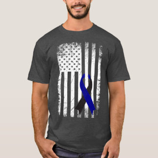 Camiseta Sensibilização Ocular Melanoma Afetou o Americano