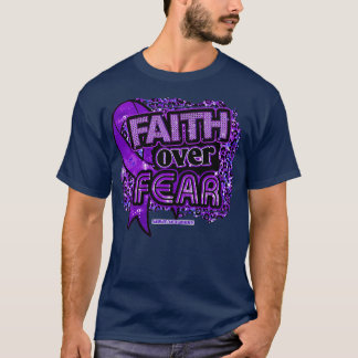 Camiseta Sensibilização pancreática Fé da Fita da Fita sobr
