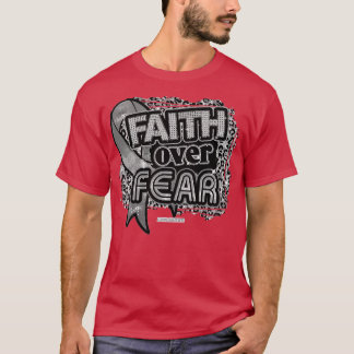 Camiseta Sensibilização para a asma Fé de fita sobre o medo