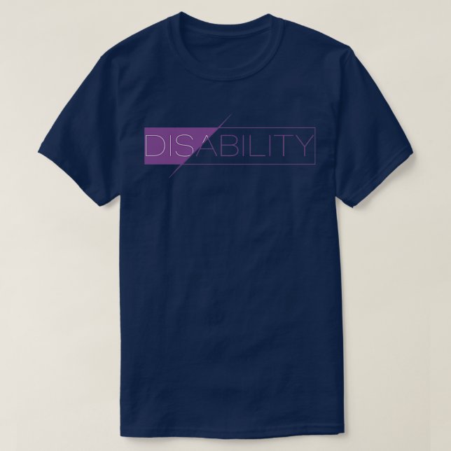 Camiseta Sensibilização para a capacidade de deficiência 2 (Frente do Design)