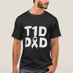 Camiseta Sensibilização para a Diabetes do Pai T1d