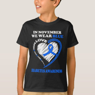 Camiseta Sensibilização para a diabetes em novembro Vestimo
