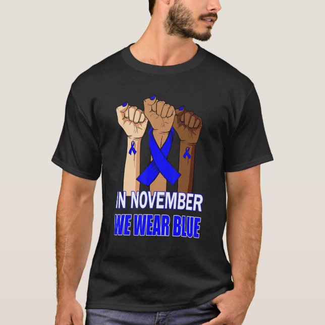 Camiseta Sensibilização Para A Diabetes Em Novembro Vestimo (Frente)