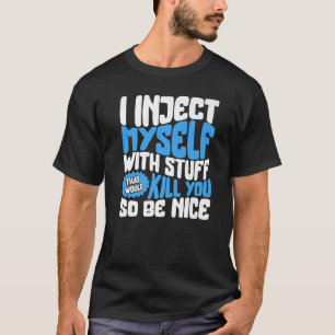 Camiseta Sensibilização para a diabetes T1d Tipo Um Guerrei