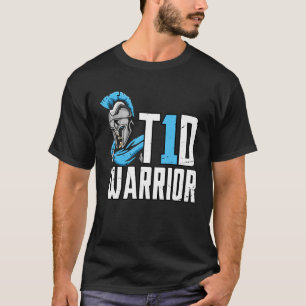 Camiseta Sensibilização para a Diabetes Tipo 1 do Guerreiro