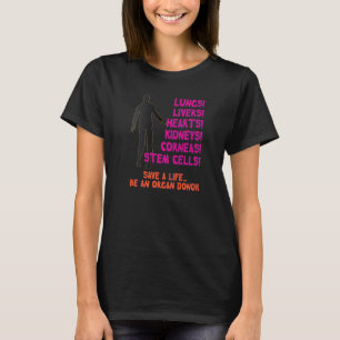 Camiseta Sensibilização para a doação de órgãos de Zombie d