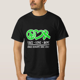 Camiseta Sensibilização para a doação de rim, doador de