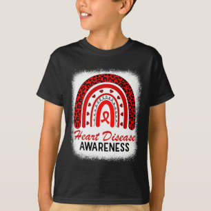 Camiseta Sensibilização Para A Doença Cardíaca Em Fevereiro
