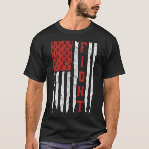 Camiseta Sensibilização para a Doença Cardíaca Mês Vintage