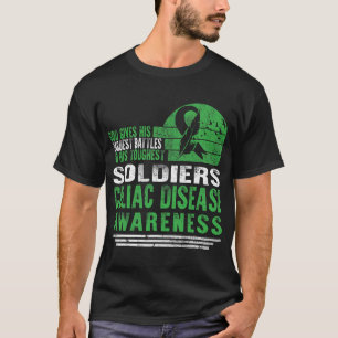 Camiseta Sensibilização para a doença celíaca Deus dá as ba