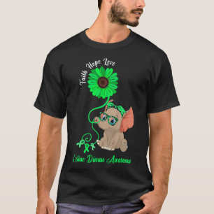 Camiseta Sensibilização para a doença celíaca Elefante Fé E