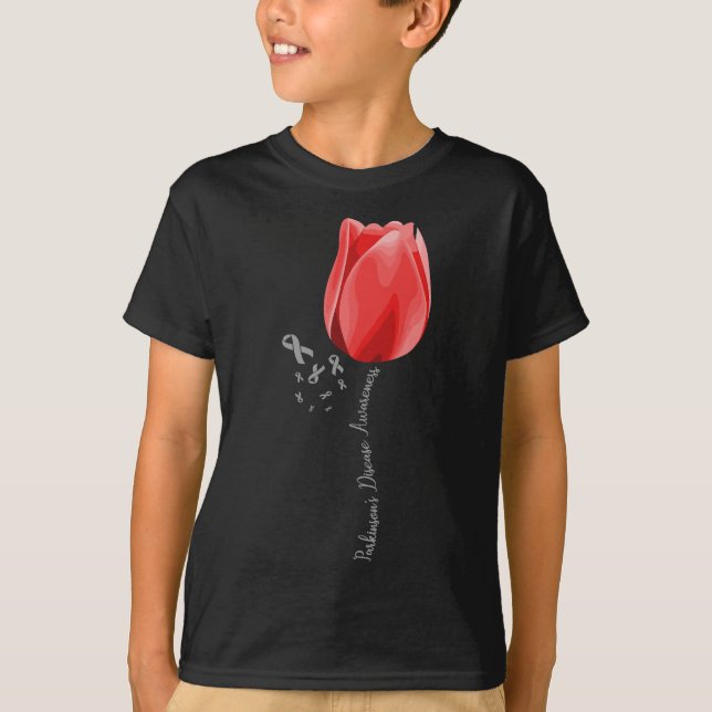 Camiseta Sensibilização para a Doença de Parkinson Tulip Ap (Frente)