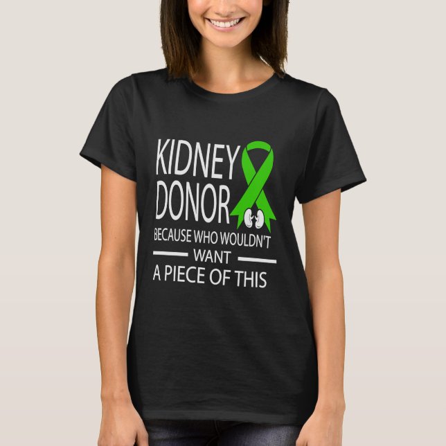 Camiseta Sensibilização Para A Doença Dos Rins Sou Doador D (Frente)