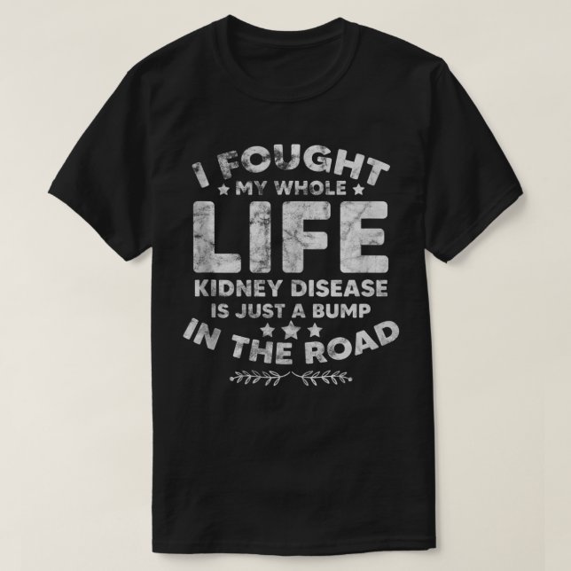 Camiseta Sensibilização para a Doença Renal Crônica Fita Ve (Frente do Design)
