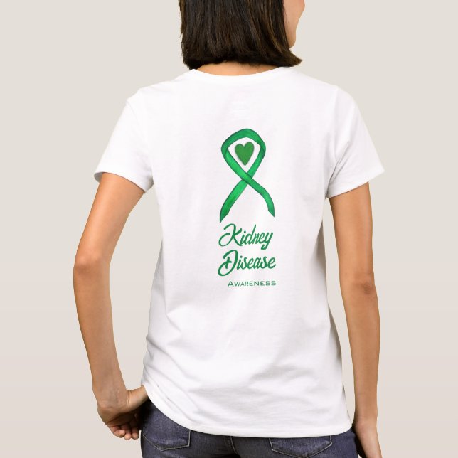 Camiseta Sensibilização para a Doença Renal Fita Personaliz (Verso)