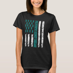 Camiseta Sensibilização Para A Doença Renal Fita Teal Relac