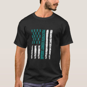 Camiseta Sensibilização Para A Doença Renal Fita Teal Relac