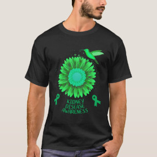 Camiseta Sensibilização para a Doença Renal Gif Girassol