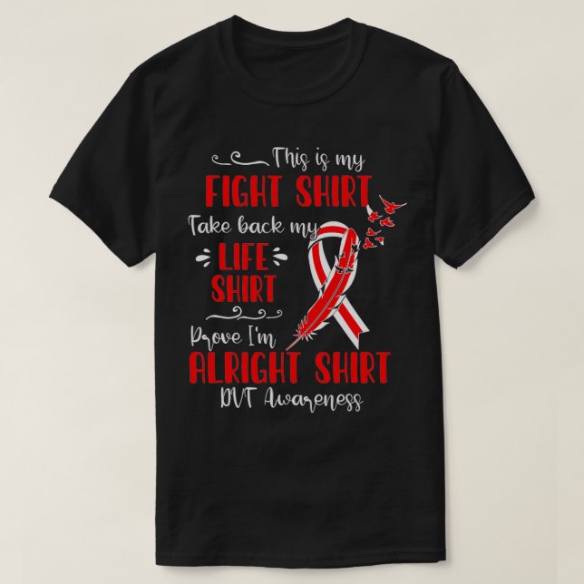 Camiseta Sensibilização para a DVT Minha Luta (Frente do Design)