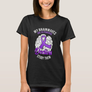Camiseta Sensibilização para a epilepsia As minhas ondas ce