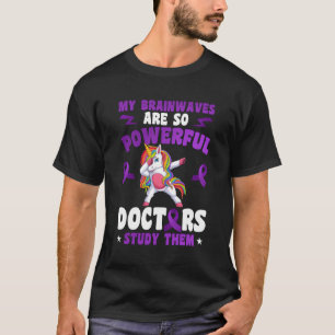 Camiseta Sensibilização para a epilepsia As minhas ondas ce