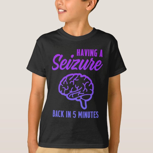 Camiseta Sensibilização para a epilepsia com ataques epilép (Frente)