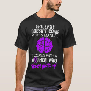 Camiseta Sensibilização para a Epilepsia Mãe Briso Roxo Con