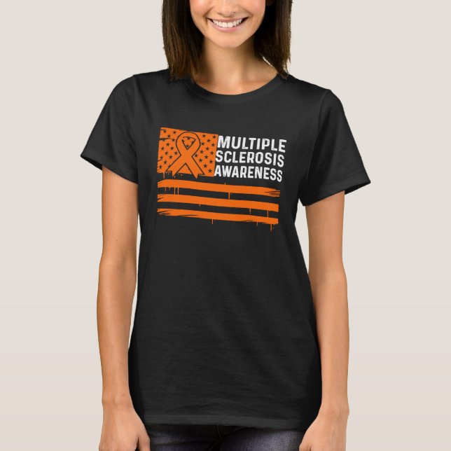 Camiseta Sensibilização para a esclerose múltipla EM Guerre (Frente)