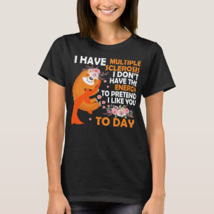 Camiseta Sensibilização Para A Esclerose Múltipla Hoje Tenh