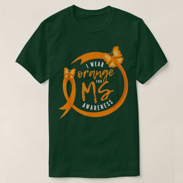 Camiseta Sensibilização para a esclerose múltipla I EM Vist (Frente do Design)