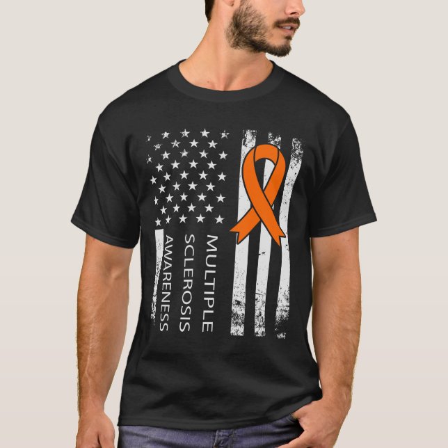 Camiseta Sensibilização para a esclerose múltipla Sinalizad (Frente)