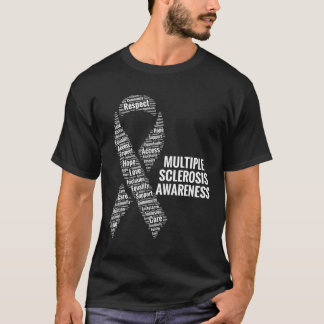 Camiseta Sensibilização Para A Esclerose Respeitar A Oferta
