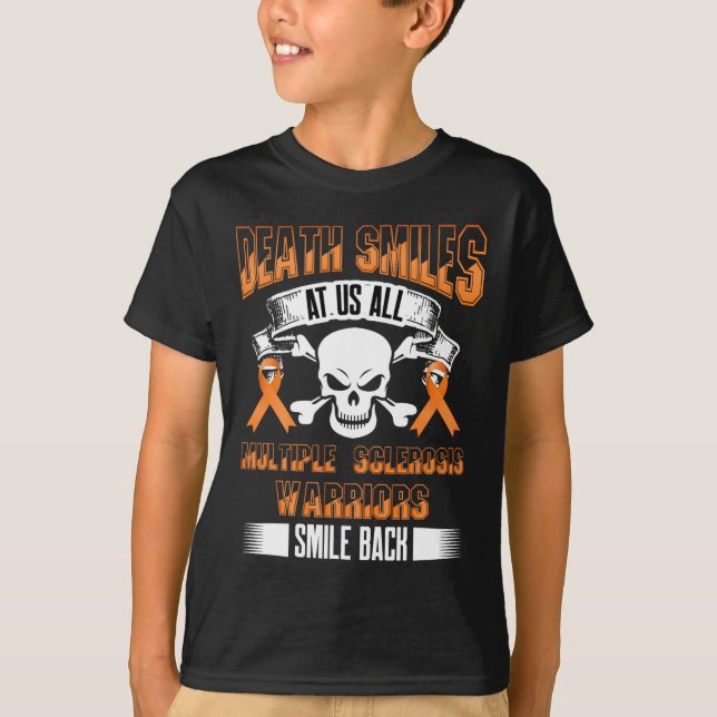 Camiseta Sensibilização para a esclerose, Survivor Sorri Gu (Frente)