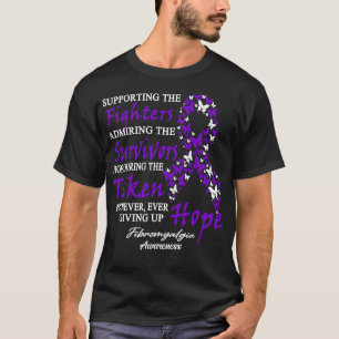 Camiseta Sensibilização Para A Fibromialgia Que Apoia Os Co