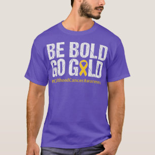 Camiseta Sensibilização para a infância Cancer Mês Fita Ama
