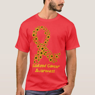 Camiseta Sensibilização para a infância do Cancer de Girass