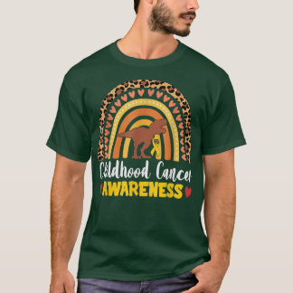 Camiseta Sensibilização para a infância do Cancer Dinossaur