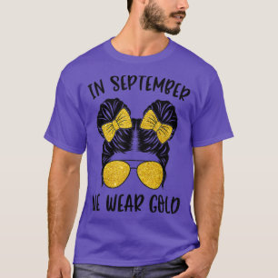 Camiseta Sensibilização para a infância do Cancer Em setemb