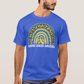 Camiseta Sensibilização para a infância do Cancer Tee Rainb