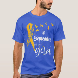 Camiseta Sensibilização Para A Infância Dos Canceres Em Set