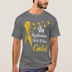 Camiseta Sensibilização Para A Infância Dos Canceres Em Set