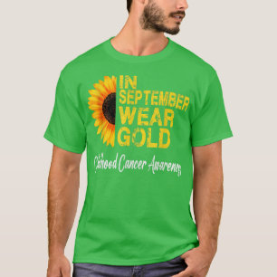 Camiseta Sensibilização para a infância e o Cancer Mês