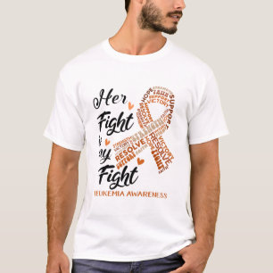 Camiseta Sensibilização para a leucemia A luta dela é a 
