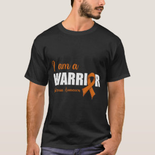 Camiseta Sensibilização para a leucemia Eu sou um guerreiro