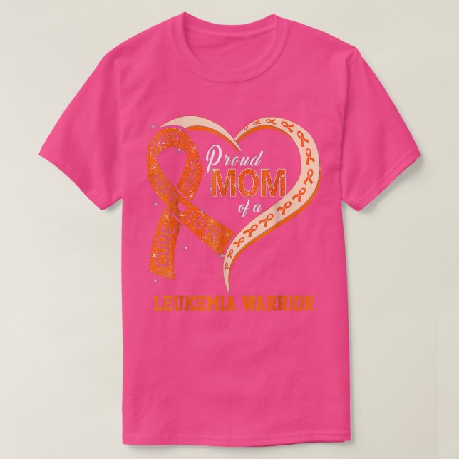 Camiseta Sensibilização Para A Leucemia Orgulha Mãe De Um G (Frente do Design)