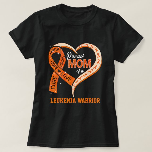 Camiseta Sensibilização Para A Leucemia Orgulha Mãe De Um G (Frente do Design)